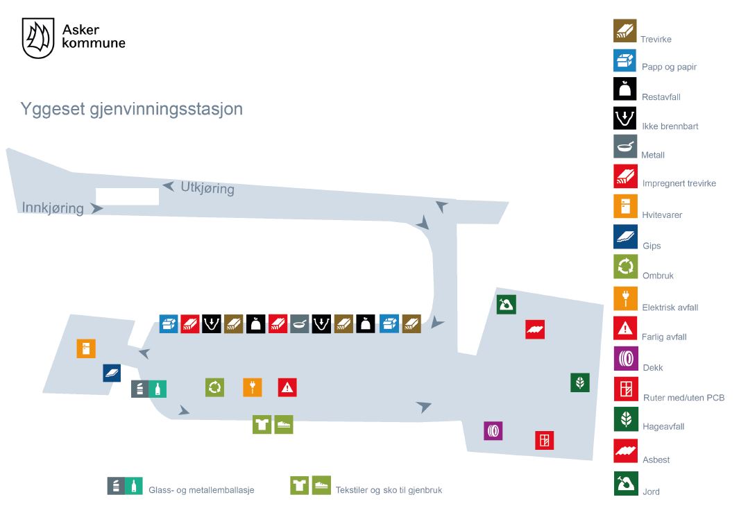 Kart over stasjonen